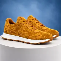 Lureaux Golden Velvet Paisley Runners