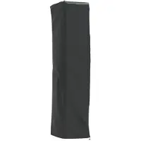 vidaXL Heaterhoes piramidevormig 58x58x228 cm 420D oxford stof zwart