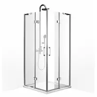 Boss & Wessing Douchecabine bws double hoekinstap vierkant 80x80x200 cm 8 mm