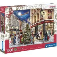 Clementoni CLE puzzel 1000 stukjes, HQC, "Een kerstwandeling", artikelnummer 81498