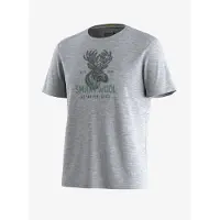 Smartwool - Moose Mode Active Short Sleeve Graphic Tee - Merinoshirt S, grijs
