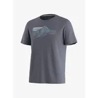 Smartwool - Alpine Trace Active Short Sleeve Graphic Tee - Merinoshirt M, grijs