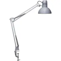 MAUL Klemlamp MAULstudy, alu / grijs / zink, Werkkamer / Kantoor, metaal, Klemlamp