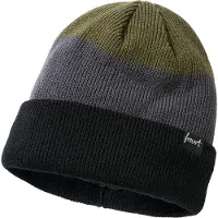 Forvert Muts 'Beaver Creek' donkergrijs / olijfgroen / zwart