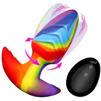 Bang! - Roterende en Vibrerende Buttplug - 9,9 cm