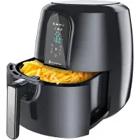 Kitchenbrothers Airfryer XXL - PFAS-Vrij - 1890W - 7,2L - Voor 6 Personen - Heteluchtfriteuse - Zwart
