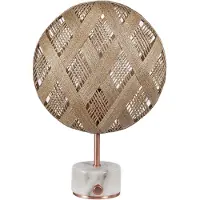 Forestier Chanpen Tafellamp Copper|Natural | S | Diamond Ø26 cm
