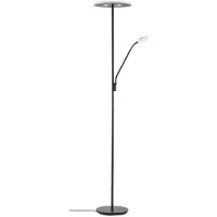LUCANDE Vloerlampe , Raymond, dimbare, Zwart, Woonkamer, Metaal, Modern
