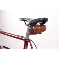 Merkloos Omgoods - Fietstas van Leer met Ritssluiting voor Gereedschap