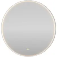 Proline Orbis Spiegel Rond LED Kader 80x4x80 cm Mat Wit