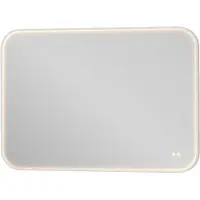 Proline Lorenzo Spiegel Rond LED Kader 100x4x70 cm Mat Wit