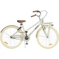 Aventuri Urban Aluminium Unisex kinderfiets 26 Inch - Kinderfiets voor 10 tot 14 jaar - Met standaard - Bruin