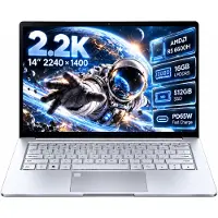 Ninkear S14 Laptop 14 inch - 2.2K - 60Hz - AMD Ryzen 5 6600H - 16GB LPDDR5 – 512GB SSD - 1900 MHz - 5195mAh - 60Wh - LCD - Windows11 - Windows laptops