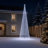 vidaXL - Spiraalvormige - led-kerstboom - met - grondpen - EKENAS - 500 - cm