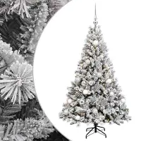 vidaXL - Kunstkerstboom - met - Ballen - 150 - cm - 150 - LED's - Warmwit
