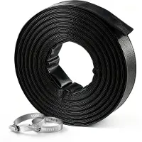 Vevor Terugspoelslang 2 inch 30,48 m PVC platte afvoerslang voor zwembadafvoer en irrigatie met 90 psi
