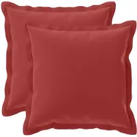 vidaXL Kussen met kussen HOUTEN 2 st Wijnrood Polyester