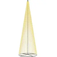 vidaXL - LED - kerstboom - 485 - cm - 1632 - LED's - Warmwit - IJzer - Zwart