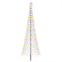 vidaXL - LED - kerstboom - 400 - cm - 450 - LED's - Meerkleurig - IJzer - Zwart