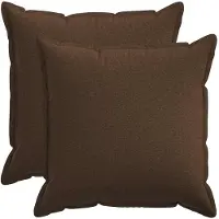 vidaXL Kussensloop 2 st HOUTEN Bruin 65 x 65 cm Faux Linnen