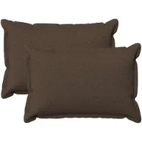 vidaXL Kussensloop 2 st HOUTEN Taupe 50 x 80 cm Faux Linnen