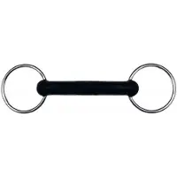 Feeling Roestvrij Staal Recht Rubberen Trensbit Zilver 11.5 cm