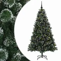 vidaXL - Kunstkerstboom - met - Ballen - 240 - cm - 300 - LED's - Warmwit