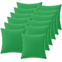 vidaXL Kussen met kussen HEERLEN 12 st Groen Polyester