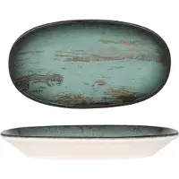 Bonna Serveerschaal madera porselein 15x8.5 cm set van 2