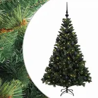 vidaXL - Kunstkerstboom - met - Ballen - 150 - cm - 150 - LED's - Warmwit