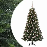 vidaXL Kunstkerstboom met Ballen 240 cm 300 LED's Warmwit