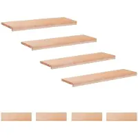 vidaXL Trapmatten 8 st Naturel 100 x 30 x 2 cm Massief beukenhout