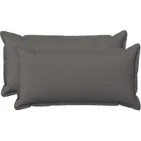 vidaXL Kussen met kussen HOUTEN 2 st Lichtgrijs Faux Linnen