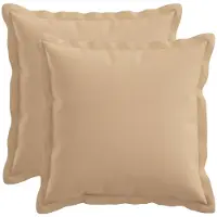 vidaXL Kussensloop 2 st HOUTEN Crèmekleurig 35 x 35 cm Faux Linnen