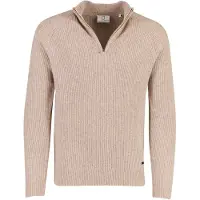 Born with Appetite half zip trui camel gebreid