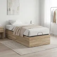 vidaXL - Bedomranding - voor - verstelbare - bedbodem - Sonoma - Eiken - 80 - x - 200 - cm