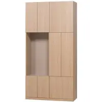 Woood Build Wandkast Combinatie 108 cm - Eiken Decor - Naturel