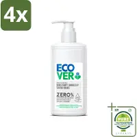 Ecover - Handzeep ZERO - Parfumvrij - 250 ml - Voordeelverpakking - 4 stuks - Handzeep - Gevoelige huid