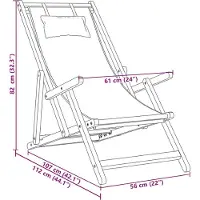 vidaXL Klapstoelen, 2 stuks, met stoffen bekleding met bladmotief en massief hout
