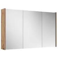 Saniclass Prime Spiegelkast - 100x63x16cm - inclusief zijpanelen - Rustiek Eiken SW1212817/SW1413862