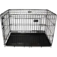 Ozami - Dog Transportcage Black 78x49x56cm - Lux