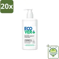 Ecover 20 x - Handzeep ZERO - Parfumvrij - 250 ml - Grootverpakking - Vaatwasstrips - Handzeep - Parfumvrije Handzeep - Hypoallergene Handzeep - Gevoelige Huid - Eczeem