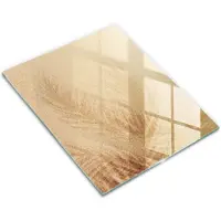Wallfluent Glazen Snijplanken - Strandzand En Vakantie Snijplanken Glas - 30 cm x 40 cm - Beige Snijplanken van Glas - Glazen Keukenplank - Glazen Snijplank Voor Keuken - Glazen Snijplank met Antislip