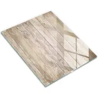 Wallfluent Glazen Snijplanken - Houten Planken Snijplanken Glas - 30 cm x 40 cm - Beige Snijplanken van Glas - Glazen Hakplank - Design Glazen Snijplank Keuken - Antislip Glazen Serveerplank