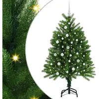 vidaXL Kerstboom met 150 LED met standaard Groen 120 cm PE