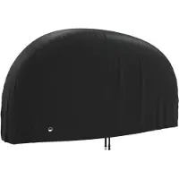vidaXL Fietshoes 200x70x110 cm 190T oxford zwart