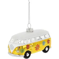Brisa VW Collection - Volkswagen T1 Bulli Bus kerstversiering & decoratie van glas in geschenkdoos (schaal 1:40)