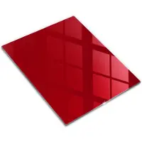 Wallfluent Glazen Snijplanken - Rood Snijplanken Glas - 30 cm x 40 cm - Rood Snijplanken van Glas - Glazen Hakplank - Design Glazen Snijplank Keuken - Antislip Hakplank van Glas