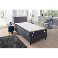 Wagner Textil DUO Matratrasbeschermer, topper met omkeerfunctie, 2 soorten schuim, ongeveer 90 x 200 x 6 cm