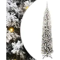 vidaXL Kunstkerstboom Groen 240 cm PVC en Staal en Kunststof